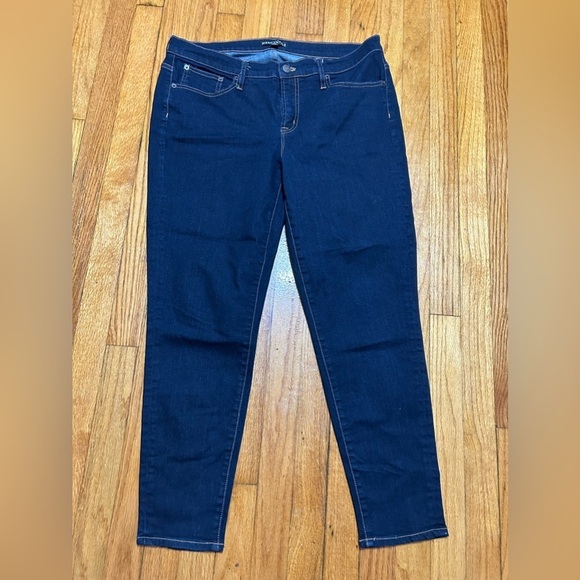 J Crew Mercantile Dark Wash Stretch Skinny Ankle  Jeans   32X28 - Picture 1 of 8